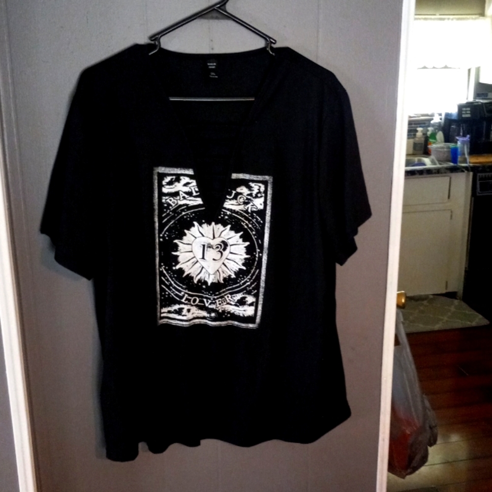 Bad luck lover 13 V neck t shirt